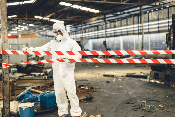 Professional Biohazard Cleanup technician working in Epping, NH